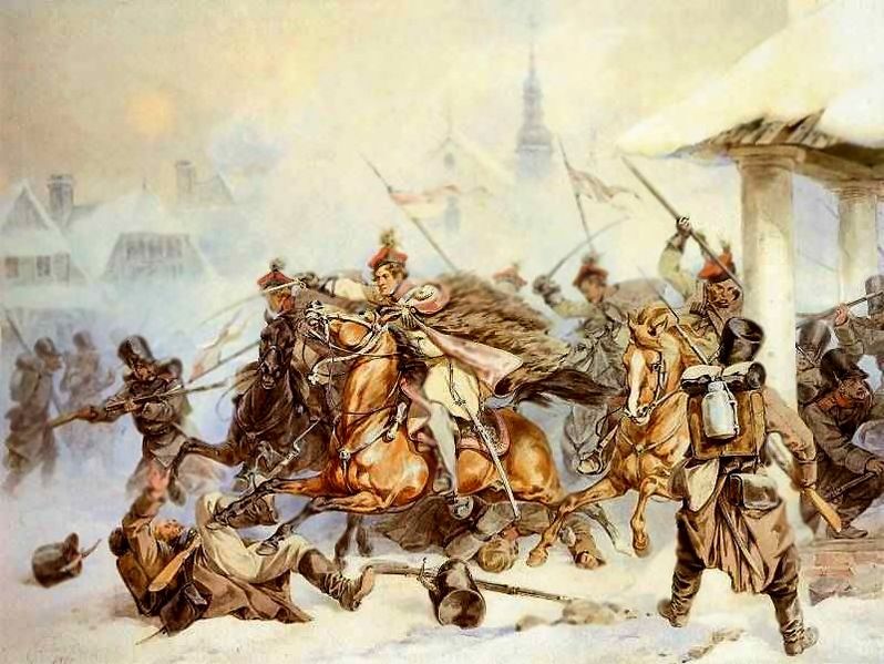 Attack_of_Polish_Krakusi_on_Russians_in_Proszowice_1846